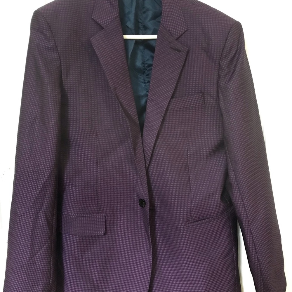 Purple Men Suit Large Size